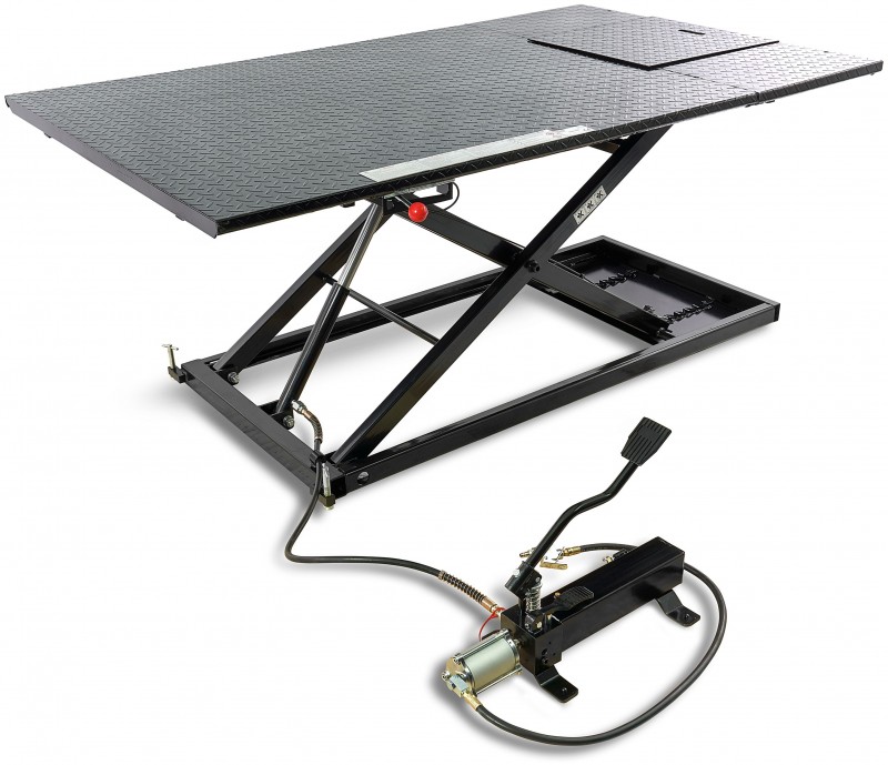 HBM Quad/Trike Motorheftafel 700 kg Zwart - Draagvermogen 700 kg, Werkdruk 8,5 Bar, 120 cm
