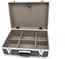 HBM Aluminium gereedschapskoffer 45 x 33 x 15,5 cm met universele vakverdeling