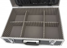 HBM Aluminium gereedschapskoffer 45 x 33 x 15,5 cm met universele vakverdeling