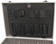 HBM Aluminium gereedschapskoffer 45 x 33 x 15,5 cm met universele vakverdeling