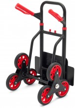 HBM opvouwbare steekwagen voor trappen 150 kg, 6 wielen, staal, 45 x 61 x 110 cm