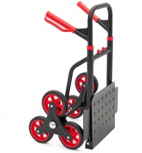 HBM opvouwbare steekwagen voor trappen 150 kg, 6 wielen, staal, 45 x 61 x 110 cm
