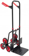 HBM opvouwbare steekwagen voor trappen 150 kg, 6 wielen, staal, 45 x 61 x 110 cm