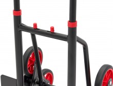 HBM opvouwbare steekwagen voor trappen 150 kg, 6 wielen, staal, 45 x 61 x 110 cm
