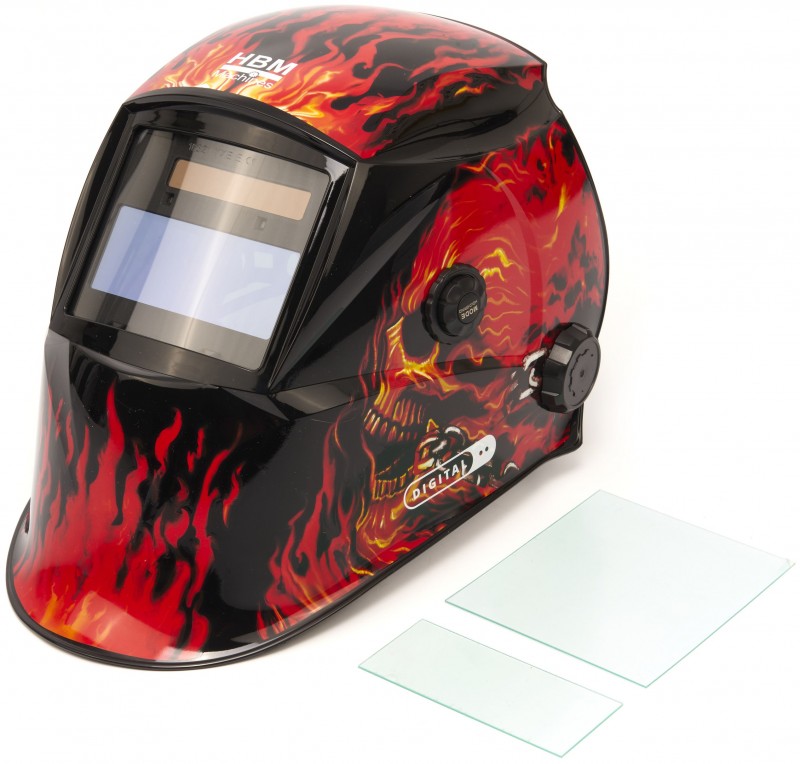 HBM Digital Blaze Master lashelm zelfdimmend True Color DIN 3-13 slijpstand 96x39 mm
