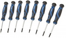 HBM 100-delige soft grip schroevendraaier-, dopsleutel- en bitset met sleuf, hex, Philips, Pozidriv, Torx en binnenvierkant