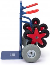 HBM trapsteekwagen staal 150 kg 12 wielen PU 25 cm 118 cm
