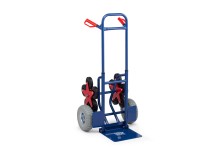HBM trapsteekwagen staal 150 kg 12 wielen PU 25 cm 118 cm
