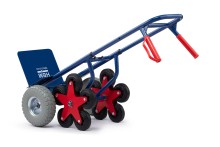 HBM trapsteekwagen staal 150 kg 12 wielen PU 25 cm 118 cm
