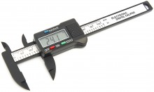 HBM digitale zakschuifmaat 100 mm, 0,1 mm nauwkeurig, inch/mm, 177 mm, 1,5V batterij