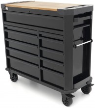 HBM gereedschapswagen 11 laden 109 cm zwart met slot, werkblad, 4 wielen, 400 kg
HBM gereedschapswagen 11 laden 109 cm zwart met slot, werkblad, 4 wielen, 400 kg
