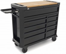 HBM gereedschapswagen 11 laden 109 cm zwart met slot, werkblad, 4 wielen, 400 kg
HBM gereedschapswagen 11 laden 109 cm zwart met slot, werkblad, 4 wielen, 400 kg