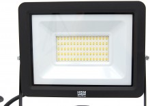 HBM dubbele LED bouwlamp met statief 50W 4700 lm 5000K IP65 aluminium zwart
