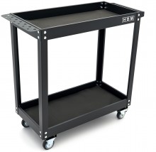 HBM verrijdbare gereedschapswagen 2-laags zwart, 4 wielen, 83,5 x 34,5 x 77,5 cm HBM verrijdbare gereedschapswagen 2-laags zwart, 4 wielen, 83,5 x 34,5 x 77,5 cm