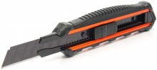 HBM universeel aluminium afbreekmes 18 mm met soft grip, uitschuifbaar
