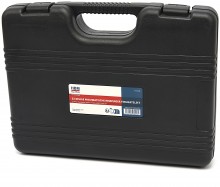 HBM pneumatische remzuiger terugstelset 23-delig met opbergkoffer, staal, zwart