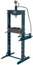 HBM værkstedspres 20 ton, slag 185 mm, rækkevidde 28-988 mm, 108,8 kg, blå. HBM værkstedspres 20 ton, slag 185 mm, rækkevidde 28-988 mm, 108,8 kg, blå.