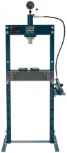 HBM werkplaatspers 20 ton, slag 185 mm, bereik 28-988 mm, 108,8 kg, blauw