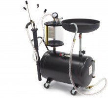 HBM 70 Liter Olieopvangsysteem / Olie Afzuiger Extra Laag, 8 Bar, 10 L Oliecapaciteit