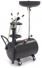 HBM 70 Liter Olieopvangsysteem / Olie Afzuiger Extra Laag, 8 Bar, 10 L Oliecapaciteit