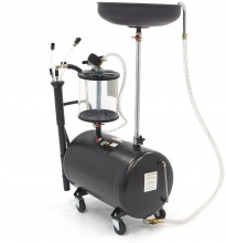 HBM 70 Liter Olieopvangsysteem / Olie Afzuiger Extra Laag, 8 Bar, 10 L Oliecapaciteit