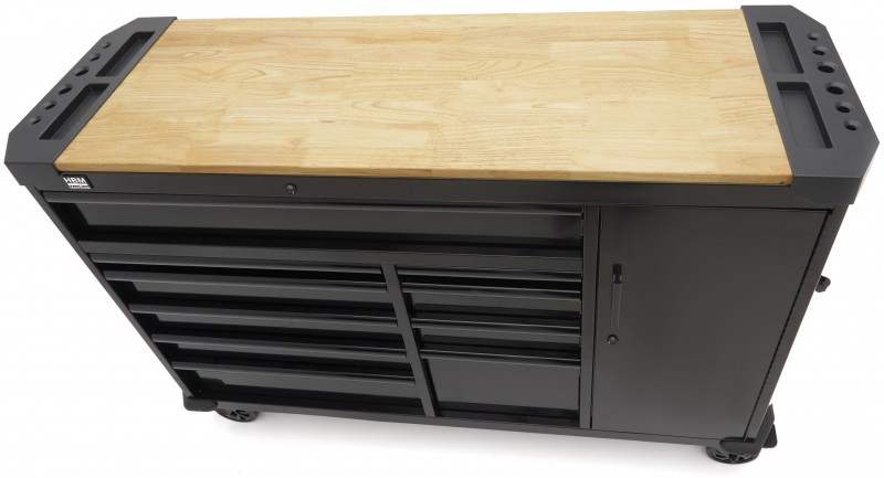 HBM gereedschapswagen 10 laden 147 cm zwart met werkblad, slot, deur, 4 wielen, 450 kg
HBM gereedschapswagen 10 laden 147 cm zwart met werkblad, slot, deur, 4 wielen, 450 kg