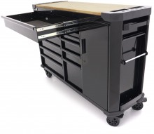 HBM gereedschapswagen 10 laden 147 cm zwart met werkblad, slot, deur, 4 wielen, 450 kg
HBM gereedschapswagen 10 laden 147 cm zwart met werkblad, slot, deur, 4 wielen, 450 kg