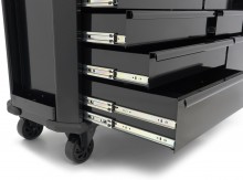 HBM gereedschapswagen 10 laden 147 cm zwart met werkblad, slot, deur, 4 wielen, 450 kg
HBM gereedschapswagen 10 laden 147 cm zwart met werkblad, slot, deur, 4 wielen, 450 kg