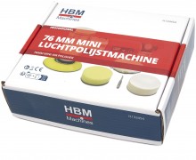 HBM 70 mm mini luchtpolijstmachine van aluminium voor metaal, 0,78 kg, 21 x 10 cm