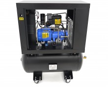 HBM Schroefcompressor 5 pk met 160 liter luchttank