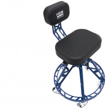 HBM heavy duty kruk met leuning, verrijdbaar, verstelbaar, 5 wielen, draagvermogen 180 kg, hoogte 760 mm HBM heavy duty kruk met leuning, verrijdbaar, verstelbaar, 5 wielen, draagvermogen 180 kg, hoogte 760 mm