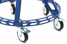 HBM heavy duty kruk met leuning, verrijdbaar, verstelbaar, 5 wielen, draagvermogen 180 kg, hoogte 760 mm HBM heavy duty kruk met leuning, verrijdbaar, verstelbaar, 5 wielen, draagvermogen 180 kg, hoogte 760 mm