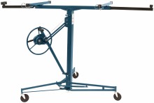 HBM gipsplatenlift inklapbaar - 68 kg, 3,5 m hoogte, 3 wielen, 125 mm pvc wielen, rood