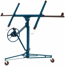 HBM gipsplatenlift inklapbaar - 68 kg, 3,5 m hoogte, 3 wielen, 125 mm pvc wielen, rood