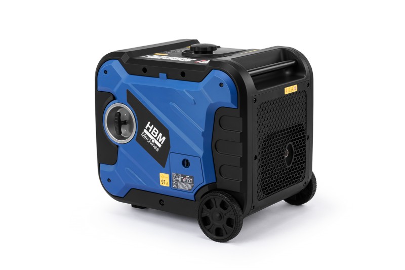 HBM inverter generator 327 cc benzinmotor 230V 6500W elektrisk start, kørtbar, 3 stikkontakter, USB-A/USB-C HBM inverter generator 327 cc benzinmotor 230V 6500W elektrisk start, kørtbar, 3 stikkontakter, USB-A/USB-C