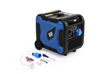 HBM inverter generator 327 cc benzinmotor 230V 6500W elektrisk start, kørtbar, 3 stikkontakter, USB-A/USB-C HBM inverter generator 327 cc benzinmotor 230V 6500W elektrisk start, kørtbar, 3 stikkontakter, USB-A/USB-C