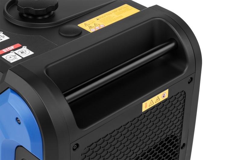 HBM inverter generator 327 cc benzinmotor 230V 6500W elektrisk start, kørtbar, 3 stikkontakter, USB-A/USB-C HBM inverter generator 327 cc benzinmotor 230V 6500W elektrisk start, kørtbar, 3 stikkontakter, USB-A/USB-C