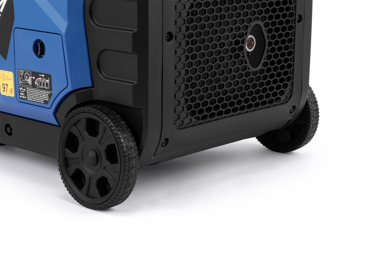 HBM inverter generator 327 cc benzinmotor 230V 6500W elektrisk start, kørtbar, 3 stikkontakter, USB-A/USB-C HBM inverter generator 327 cc benzinmotor 230V 6500W elektrisk start, kørtbar, 3 stikkontakter, USB-A/USB-C