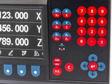 HBM LCD DRO 3-assig voor frezen, meetnauwkeurigheid 0,01 mm