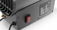 HBM gasvarmer 15000 W, 300 m³/h, 2 trin, stålplade, grå.