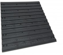 HBM gereedschapswand met 96 opbergbakken, 100-delig, 3 maten, achterwand 15 mm, max. belasting 135 kg