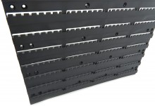 HBM gereedschapswand met 96 opbergbakken, 100-delig, 3 maten, achterwand 15 mm, max. belasting 135 kg