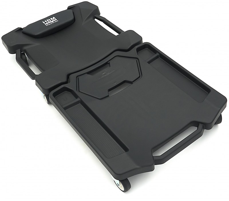 HBM verrijdbaar monteursbed 105 x 55 cm, 158 kg, 6 wielen