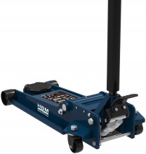 HBM pro garagekrik 2,5 ton, verrijdbaar, aluminium, rood, 48 cm
