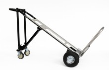 HBM opvouwbare aluminium steekwagen 3-in-1 transportwagen en dolly, inklapbaar, 4 wielen, 350 kg
