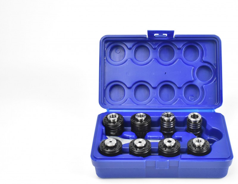 HBM Spantangen Set voor Elektrische Taparm M3-M16, 3-16 mm, 1,4 kg