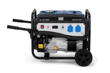 HBM aggregaat 223 cc benzinegenerator 230V 3,8 kW, 4-takt OHV, trekstart, 2 stopcontacten, verrijdbaar
