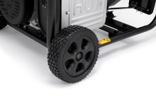 HBM aggregaat 223 cc benzinegenerator 230V 3,8 kW, 4-takt OHV, trekstart, 2 stopcontacten, verrijdbaar
