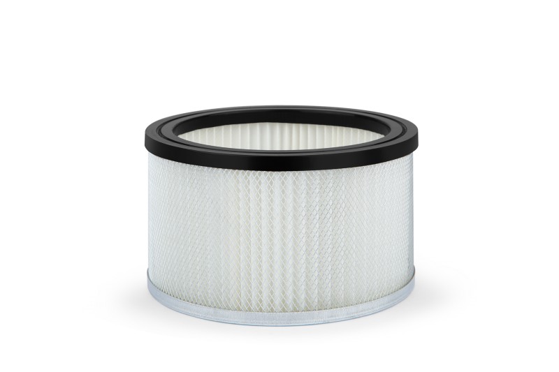 HBM draagbaar HEPA filter voor aszuiger, Ø14,7 cm, hoogte 8,85 cm