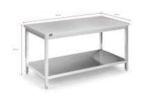 HBM werkbank RVS 150 x 70 x 85 cm
